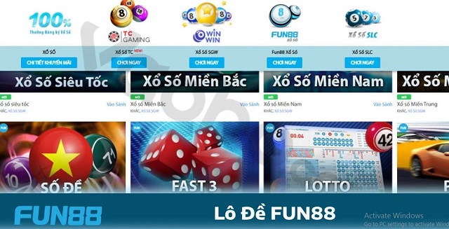 Đánh giá kho trò chơi lô đề Fun88 Đánh giá kho trò chơi lô đề Fun88